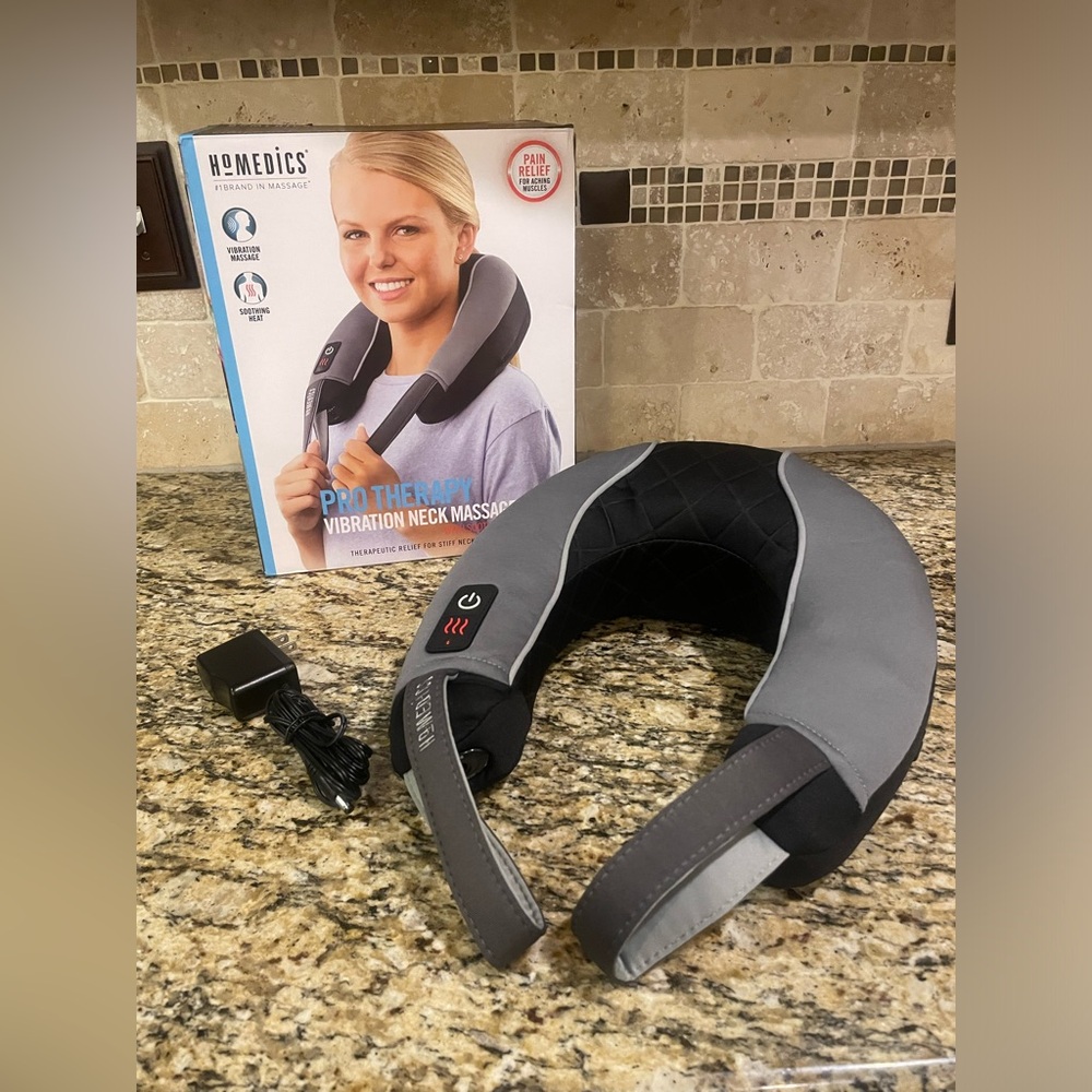 Homedics Pro Therapy vibration neck massager with soothing heat relax relief